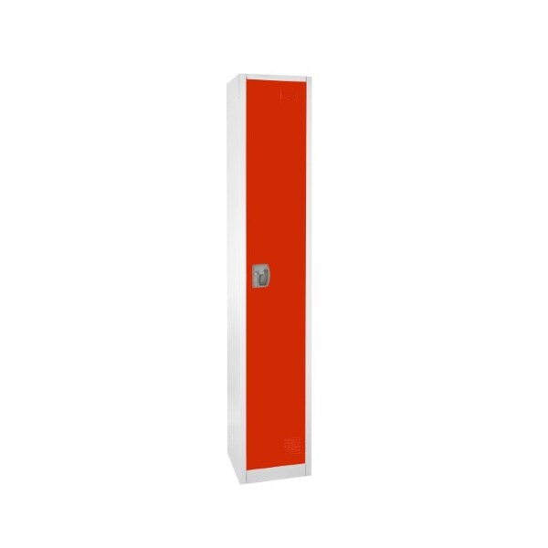 Adiroffice 72" H x 12" W Steel Single Tier Locker ADI629-201-RED - main